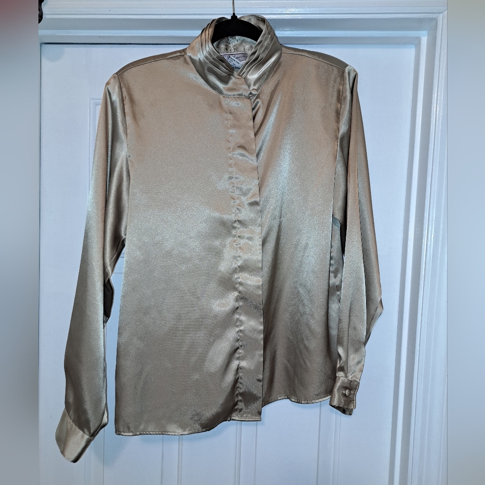 KB Lawrence satin polyester blouse sz12